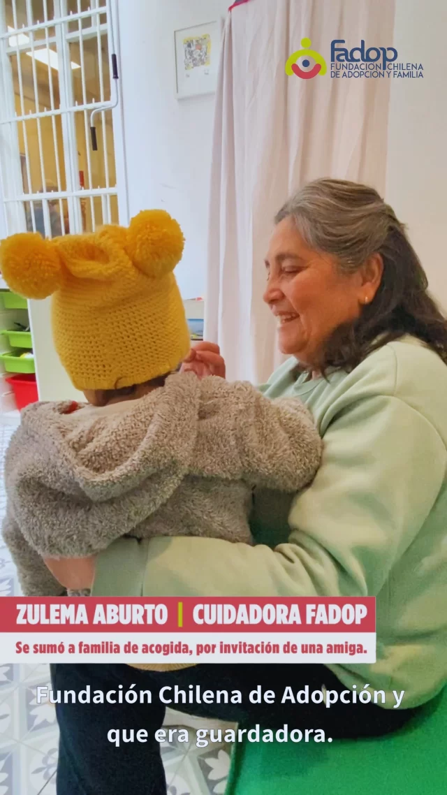 Hoy toca conocer la historia de Zulema: cuidadora FADOP hace +30 años, ha acogido en su hogar a 131 niños y niñas. Ella nos relata qué la llevó a ser parte del FADOP y nos hace un llamado a donar, para cubrir las necesidades básicas de los pequeños. 

¡Súmate a la Colecta FADOP y ayúdanos a acortar la espera de miles de niños y niñas por su familia! 🧡
Dona en el link de la Bio.
#colectafadop